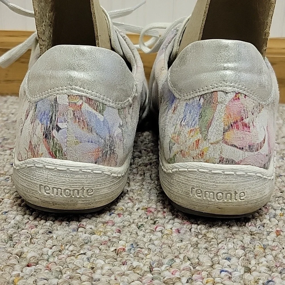 Remonte Liv2 In Ice/Multiflower Soft Insole Sneakers, Women's 40 (8.5)